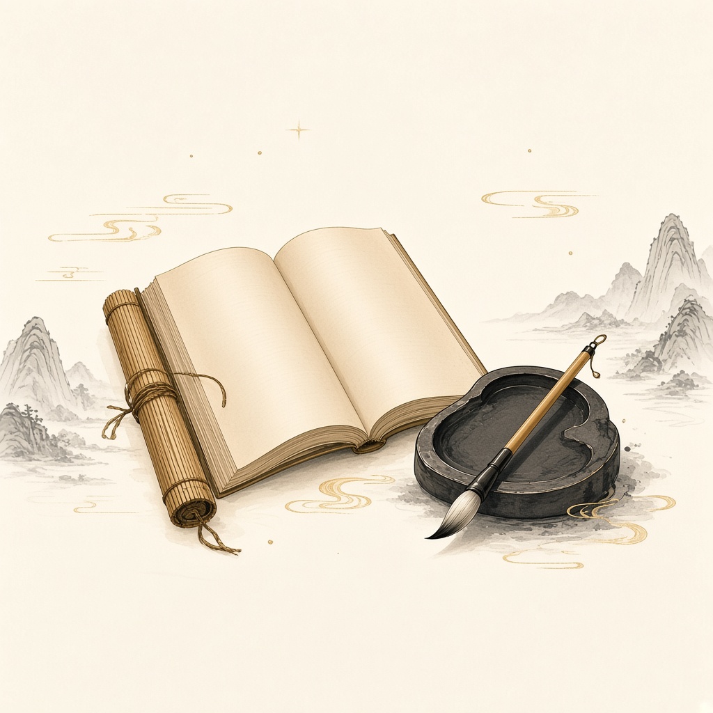『주역』 64괘 경전 고문헌 일러스트